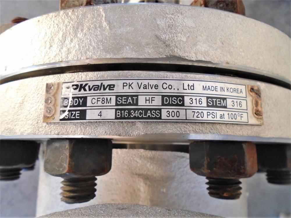 PK 4" 300# CF8M Gate Valve